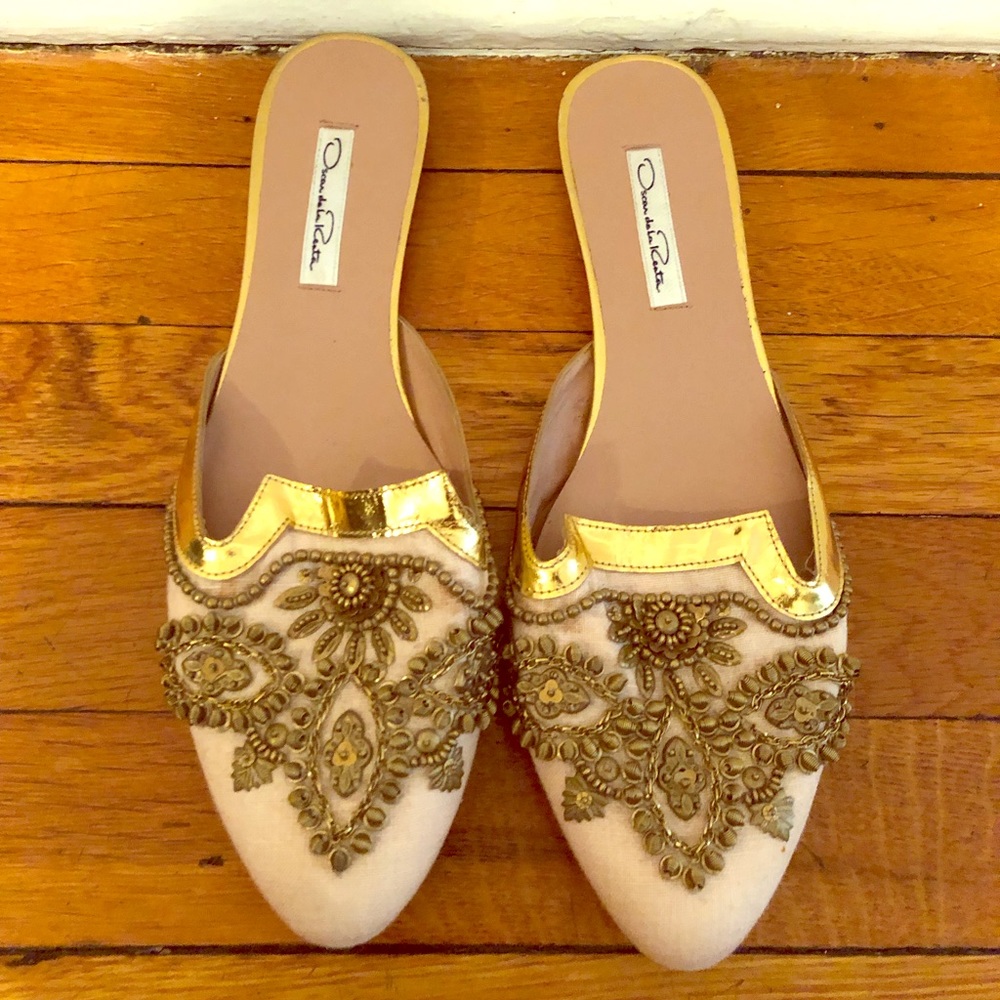 Oscar De la renta mules